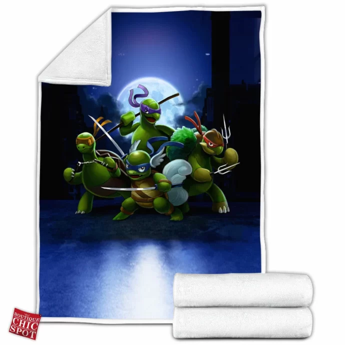 Tmnt Pokemon Fleece Blanket