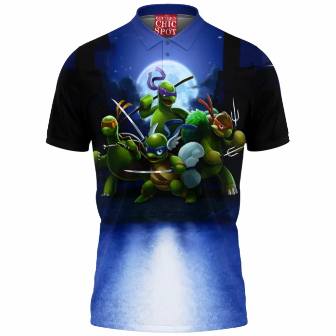 Tmnt Pokemon Polo Shirt