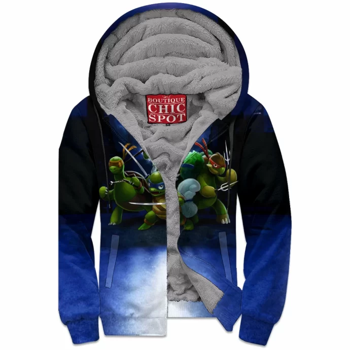 Tmnt Pokemon Zip Fleece Hoodie