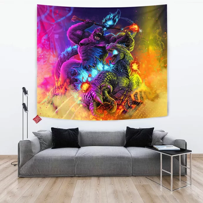 Godzilla Vs Kong Tapestry