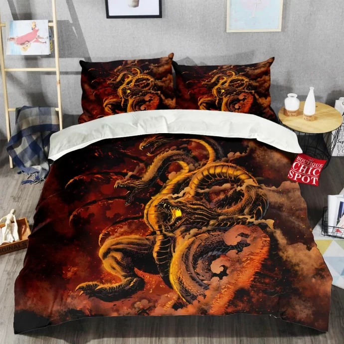 King Ghidorah Bedding Set