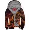 Dragon Zip-Fleece-Hoodie, Kaiju Zip-Fleece-Hoodie, Monster Zip-Fleece-Hoodie, Sci-Fi Zip-Fleece-Hoodie