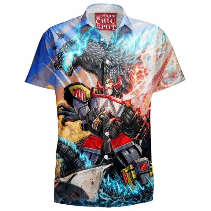 Godzilla Vs Megazord Hawaiian Shirt