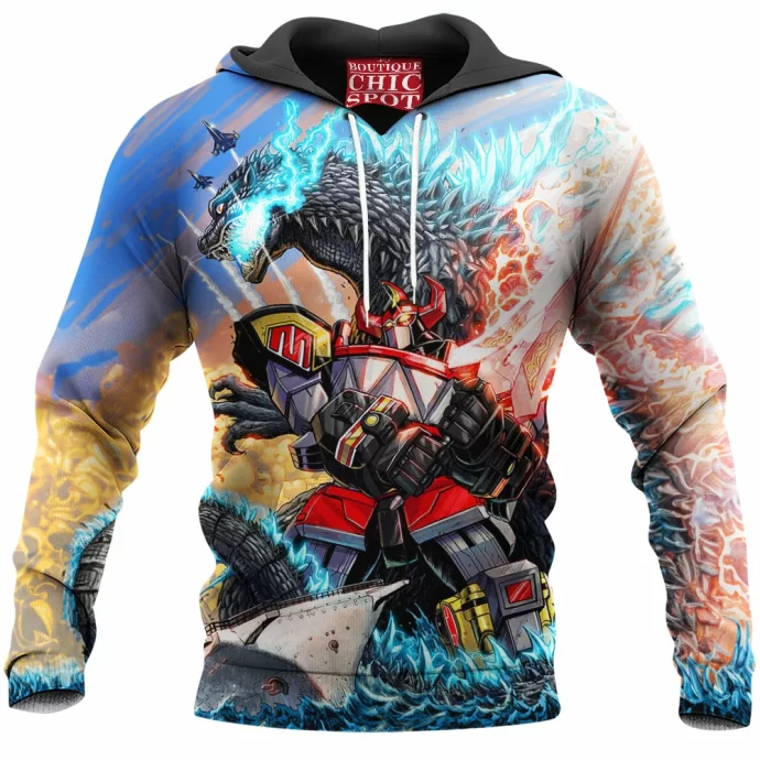 Godzilla Vs Megazord Hoodie