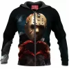 Friday The 13th Zip-Hoodie, Horror Zip-Hoodie, Jason Voorhees Zip-Hoodie