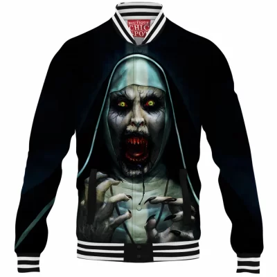 Horror Baseball-Jacket, The Conjuring Baseball-Jacket, Valak Baseball-Jacket