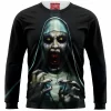 Horror Zip Sweatshirt, Valak Zip Sweatshirt, The Conjuring Zip Sweatshirt
