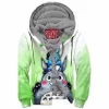 Anime Zip-Fleece-Hoodie, Totoro Zip-Fleece-Hoodie, Ghibli Zip-Fleece-Hoodie