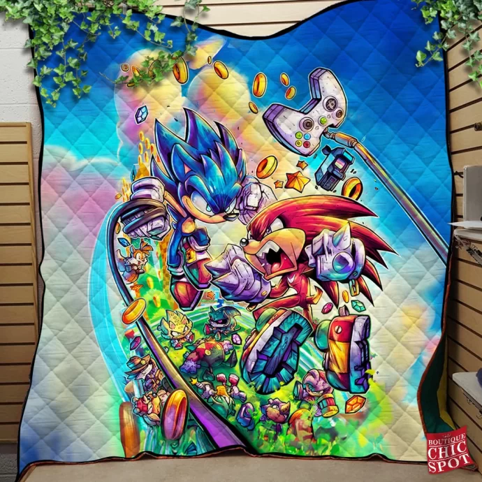 Sonic Quilt Blanket