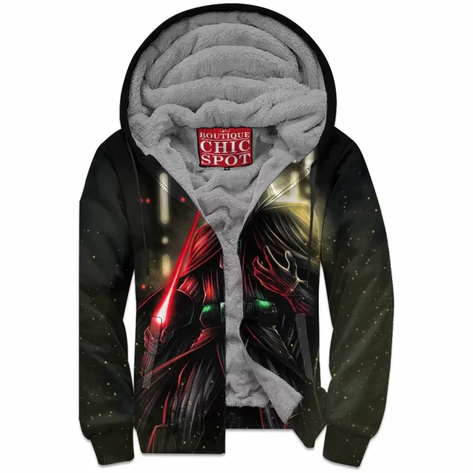 Darth Vader Zip Fleece Hoodie