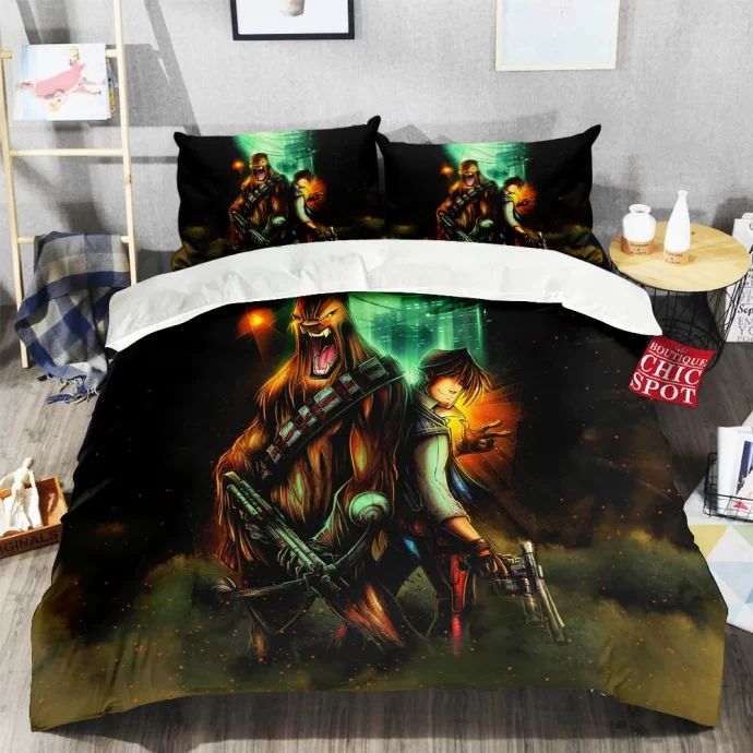 Han And Chewie Bedding Set