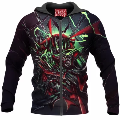 Comic Zip-Hoodie, Spawn Zip-Hoodie