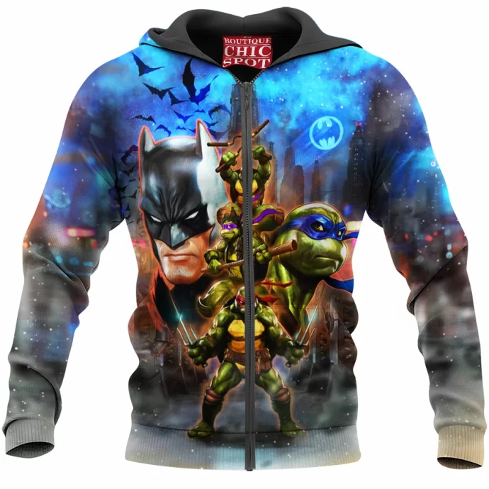 Batman Tmnt Zip Hoodie