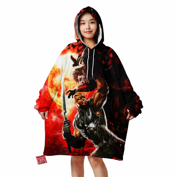 Blade Vs Vampire Blanket Hoodie