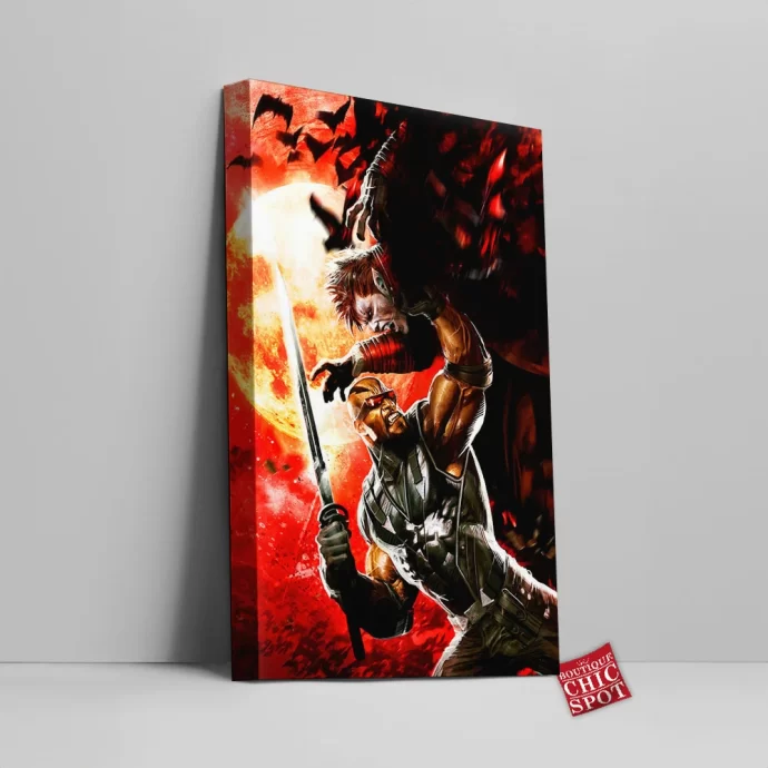 Blade Vs Vampire Canvas Wall Art