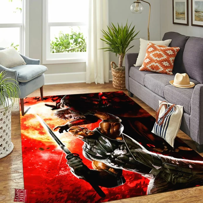 Blade Vs Vampire Rectangle Rug