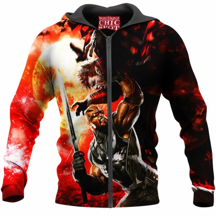 Blade Vs Vampire Zip Hoodie