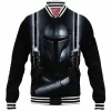 Sci-Fi Baseball-Jacket, Star Wars Baseball-Jacket, The Mandalorian Baseball-Jacket