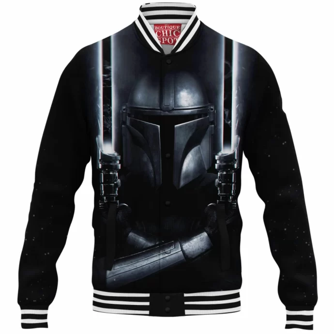 The Mandalorian Dark Sabers Baseball Jacket