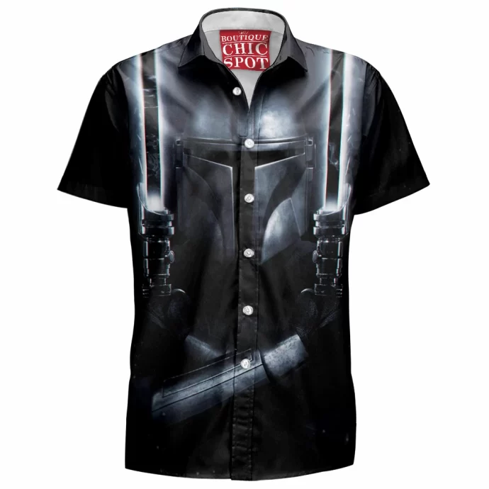 The Mandalorian Dark Sabers Hawaiian Shirt