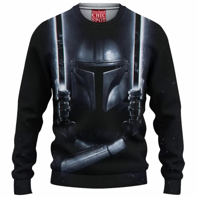 The Mandalorian Dark Sabers Knitted Sweater