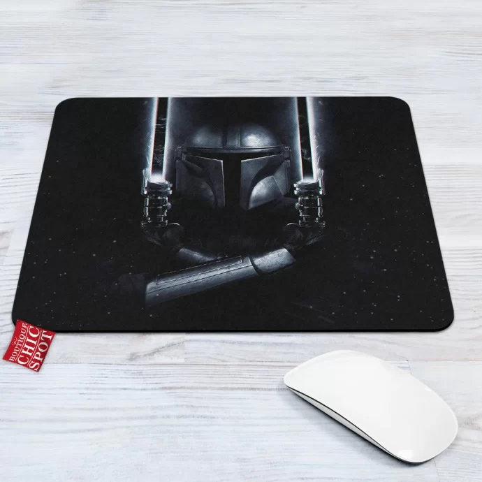 The Mandalorian Dark Sabers Mouse Pad