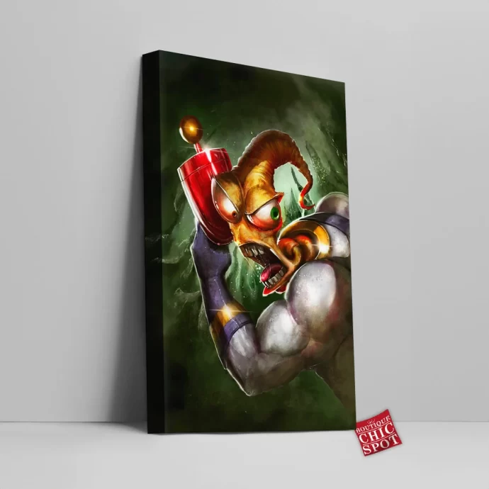 Invader Jim Canvas Wall Art