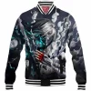 Game Baseball-Jacket, Mortal Kombat Baseball-Jacket, Smoke Baseball-Jacket