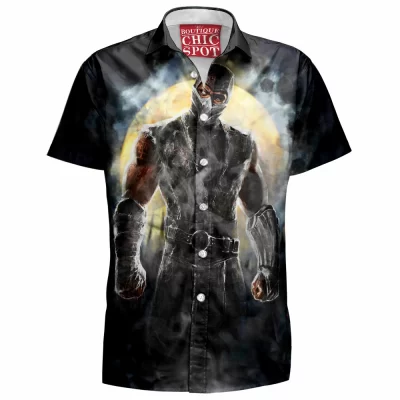 Game Hawaiian-Shirt, Mortal Kombat Hawaiian-Shirt, Smoke Hawaiian-Shirt