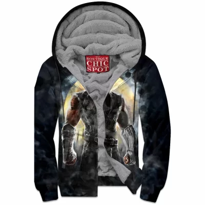 Game Zip-Fleece-Hoodie, Mortal Kombat Zip-Fleece-Hoodie, Smoke Zip-Fleece-Hoodie