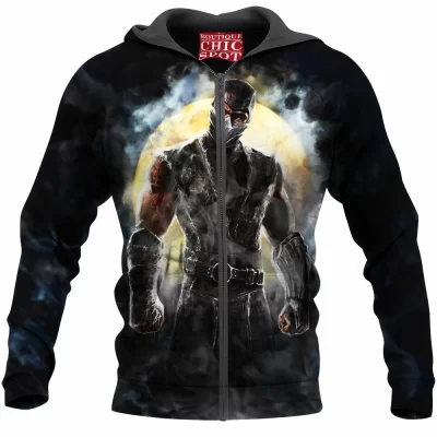 Game Zip-Hoodie, Mortal Kombat Zip-Hoodie, Smoke Zip-Hoodie