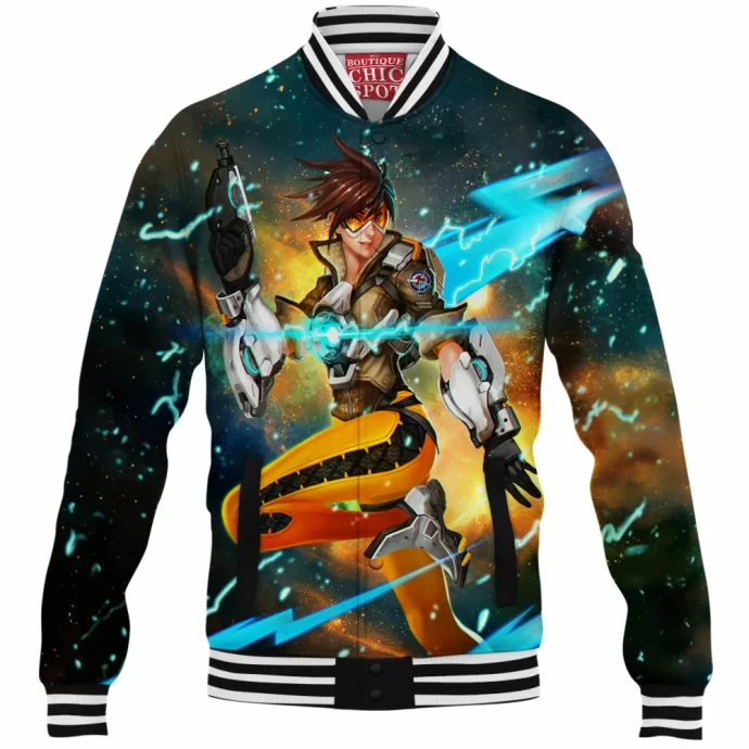 Tracer Overwatch Baseball Jacket