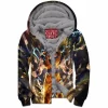 Anime Zip-Fleece-Hoodie, Dragon Ball Zip-Fleece-Hoodie, GoKu Zip-Fleece-Hoodie