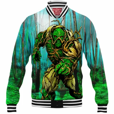 Comic Baseball-Jacket, Swamp Thing Baseball-Jacket