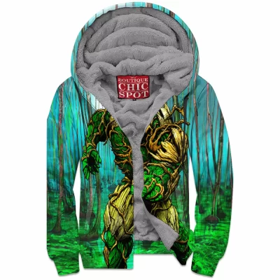 Comic Zip-Fleece-Hoodie, Swamp Thing Zip-Fleece-Hoodie