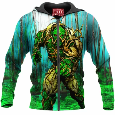 Comic Zip-Hoodie, Swamp Thing Zip-Hoodie