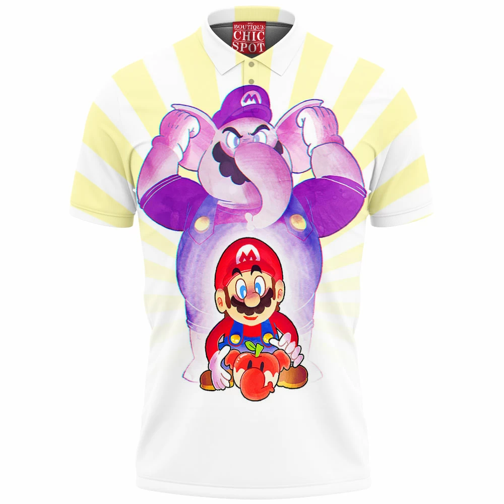 Game Polo Shirt, Mario Polo Shirt 1 M TU Boutique 4983 Polo Shirt