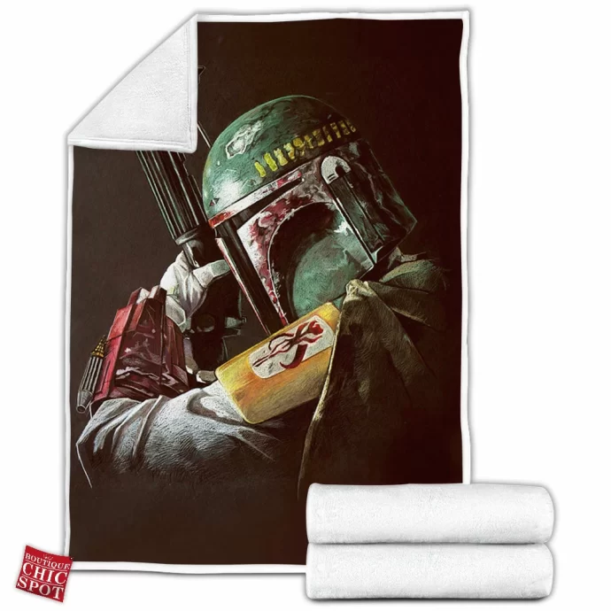 Boba Fett Fleece Blanket