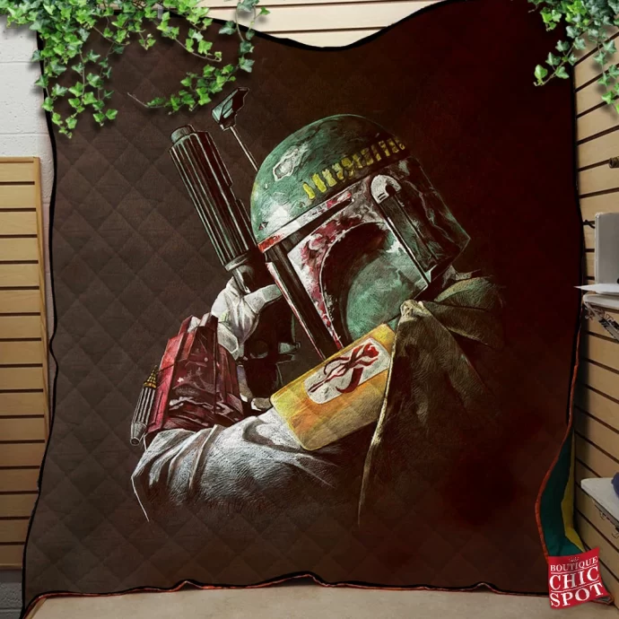 Boba Fett Quilt Blanket