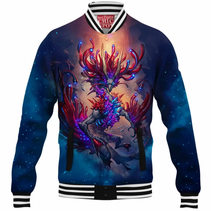 Coral Reef Dragon Baseball Jacket