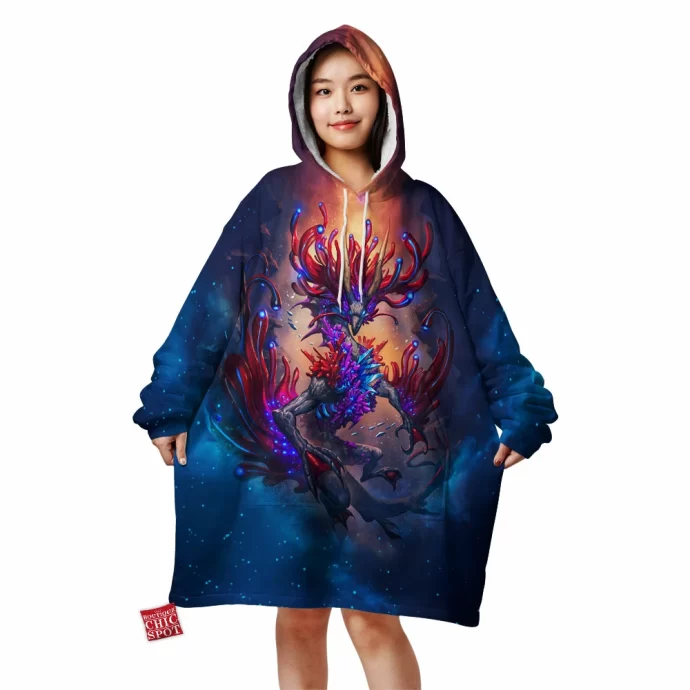 Coral Reef Dragon Blanket Hoodie