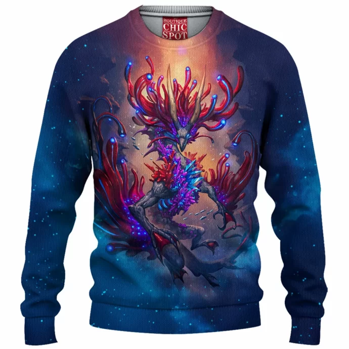 Coral Reef Dragon Knitted Sweater