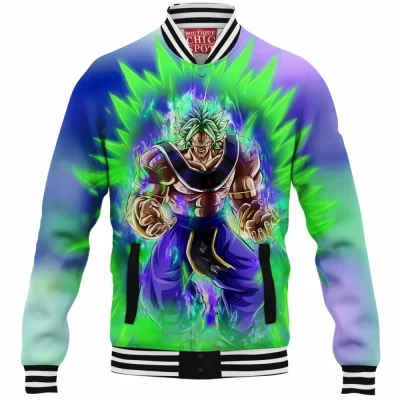 Anime Baseball-Jacket, Broly Baseball-Jacket, Dragon Ball Baseball-Jacket