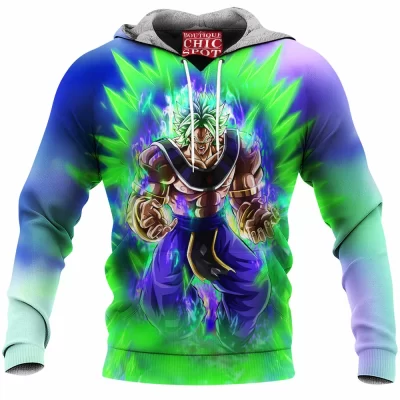 Anime Fleece-Hoodie, Broly Fleece-Hoodie, Dragon Ball Fleece-Hoodie