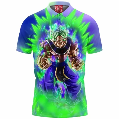Anime Polo Shirt, Broly Polo Shirt, Dragon Ball Polo Shirt