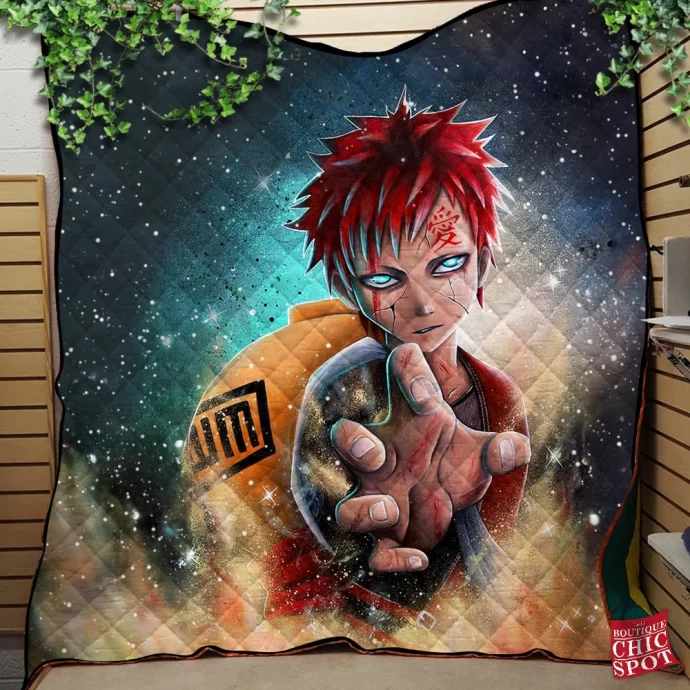 Naruto Gaara Quilt Blanket