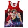 Anime Tank-Top, Monkey D Luffy Tank-Top, One Piece Tank-Top