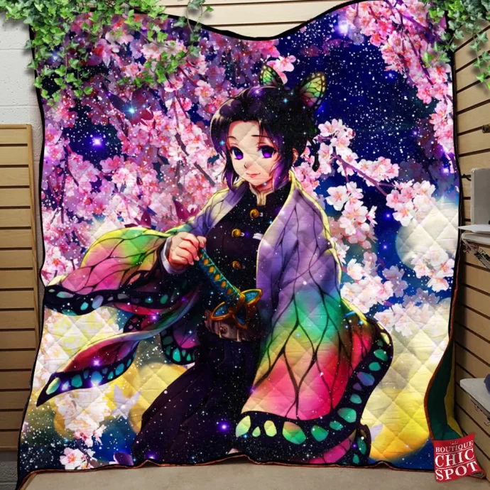 Kochou Shinobu Quilt Blanket