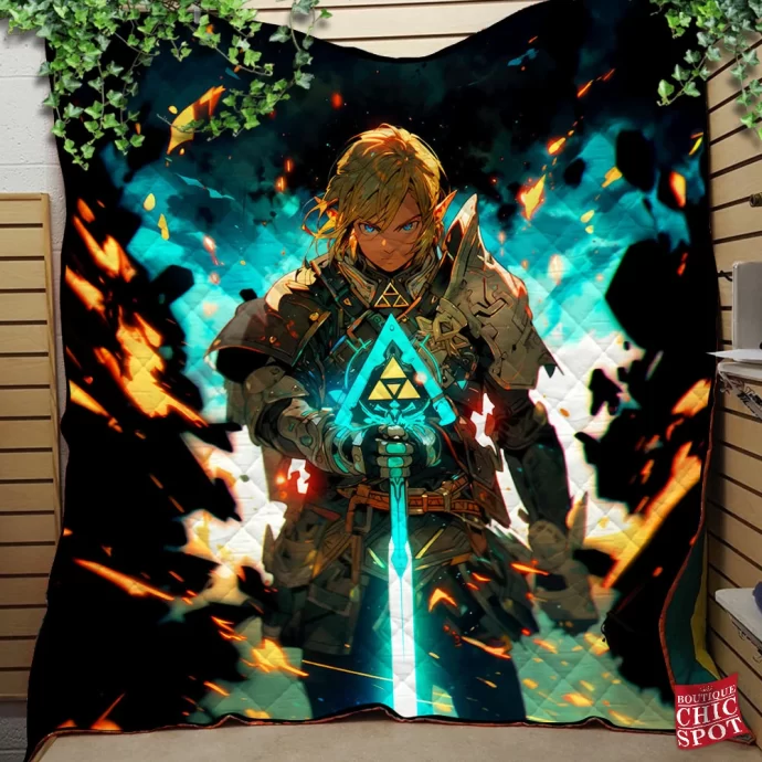 Battlemage Link Quilt Blanket