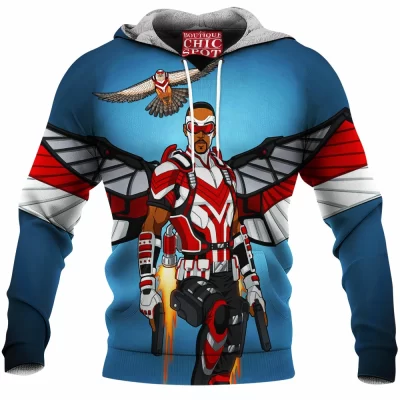 Comic Fleece-Hoodie, Sam Wilson Fleece-Hoodie